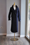 NAVY BLUE WOOL COAT