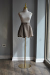 TAUPE MINI SPRING SKORT