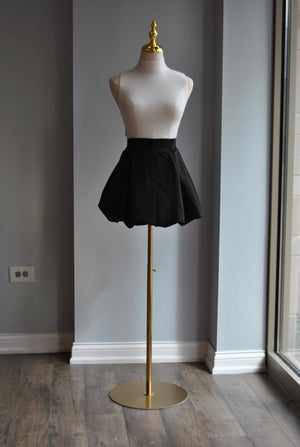 BLACK MINI SPRING SKORT