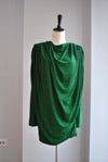 CLEARANCE - EMERALD GREEN PARTY MINI DRESS WITH OPEN BACK