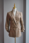 BROWN CHECK FALL BLAZER