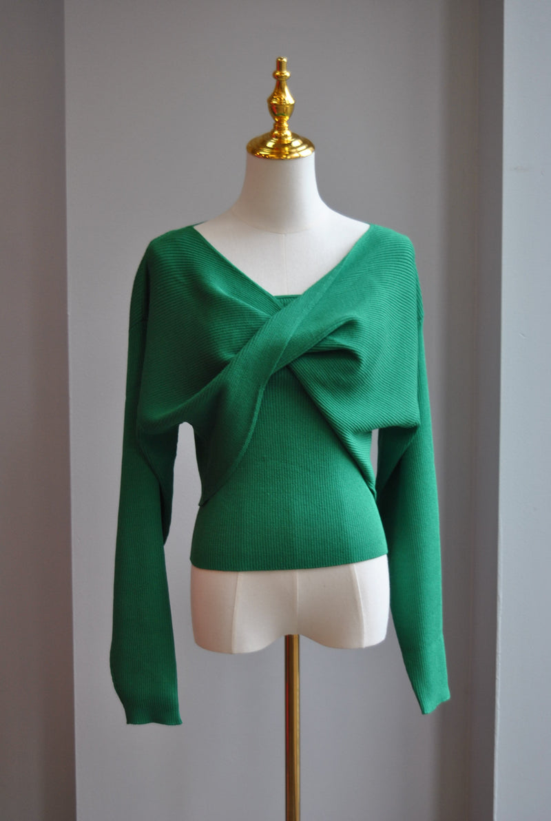 GREEN SWEATER SET