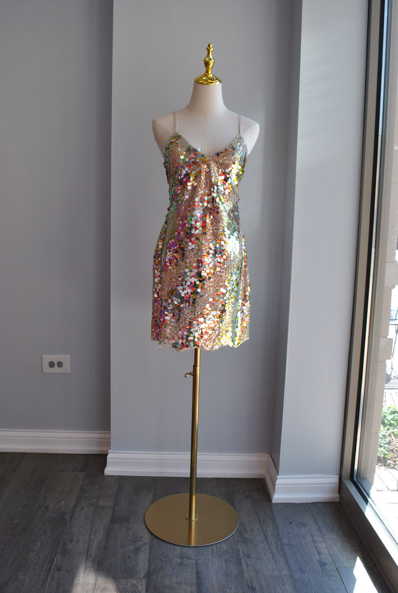 ROSE GOLD SEQUIN MINI SUMMER TUNIC DRESS Le Obsession Boutique ROSE GOLD SEQUIN MINI SUMMER TUNIC DRESS Le Obsession Boutique