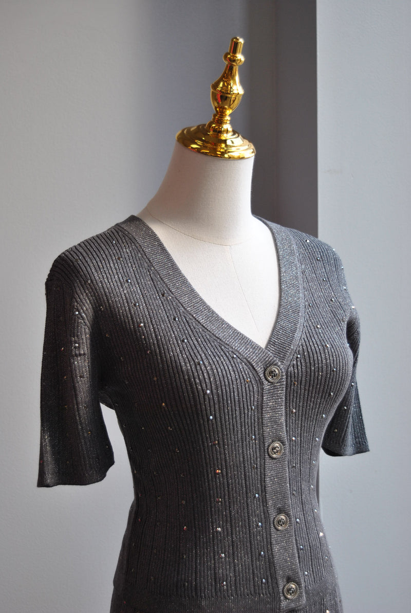 GREY SET WITH STUDS