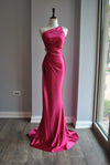 ORCHID AND CRYSTALS LONG EVENING GOWN