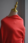 ORANGE ASYMMETRIC SWEATER SET