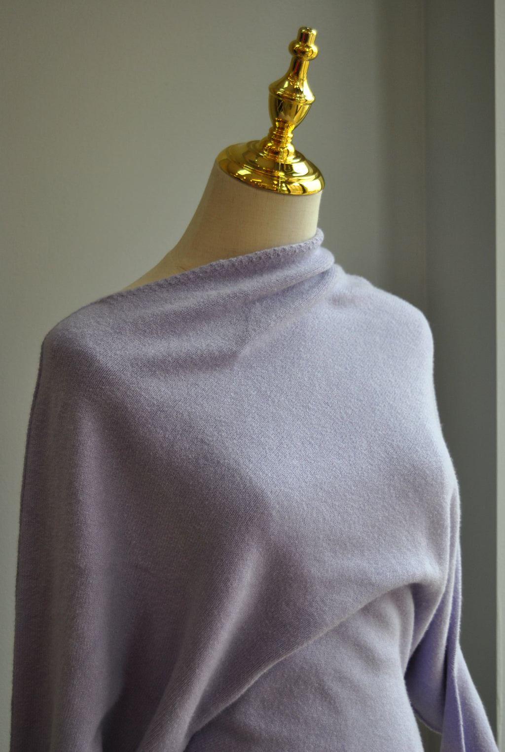 LAVENDER ASYMMETRIC SWEATER TOP