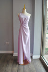 LAVENDER HIGH AND LOW ASYMMETRIC SUMMER DRESS