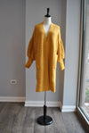 MUSTARD OPEN STYLE SWEATER CARDIGAN