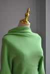 APPLE GREEN ASYMMETRIC SWEATER TOP