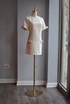 VANILLA TWEED TUNIC DRESS