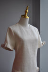 VANILLA TWEED TUNIC DRESS