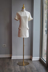 VANILLA TWEED TUNIC DRESS