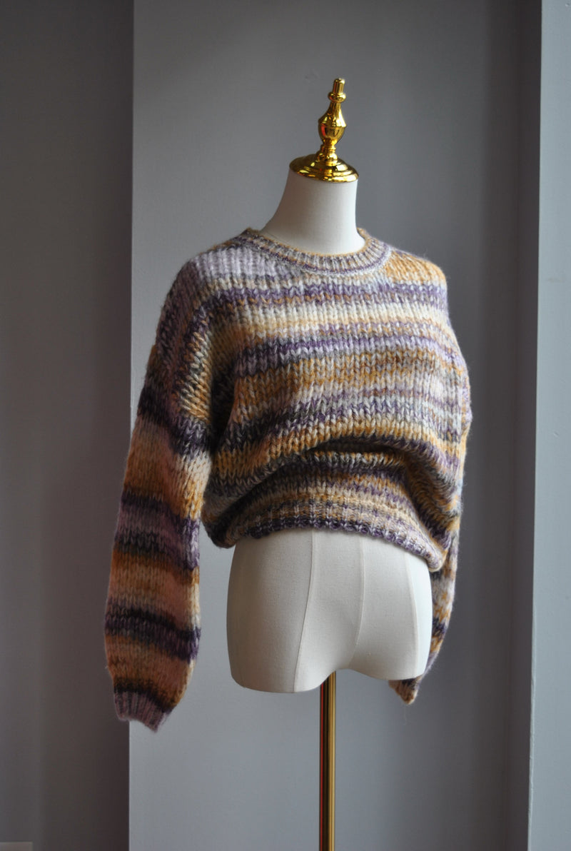 PURPLE MULTI SWEATER
