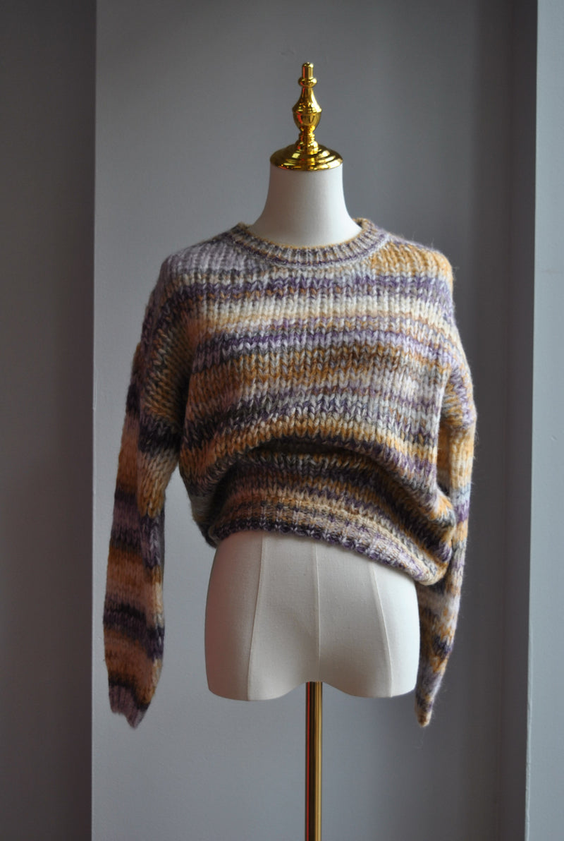 PURPLE MULTI SWEATER