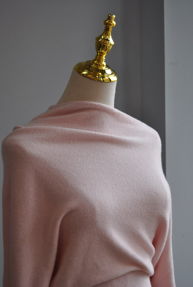 DUSTY PINK ASYMMETRIC SWEATER