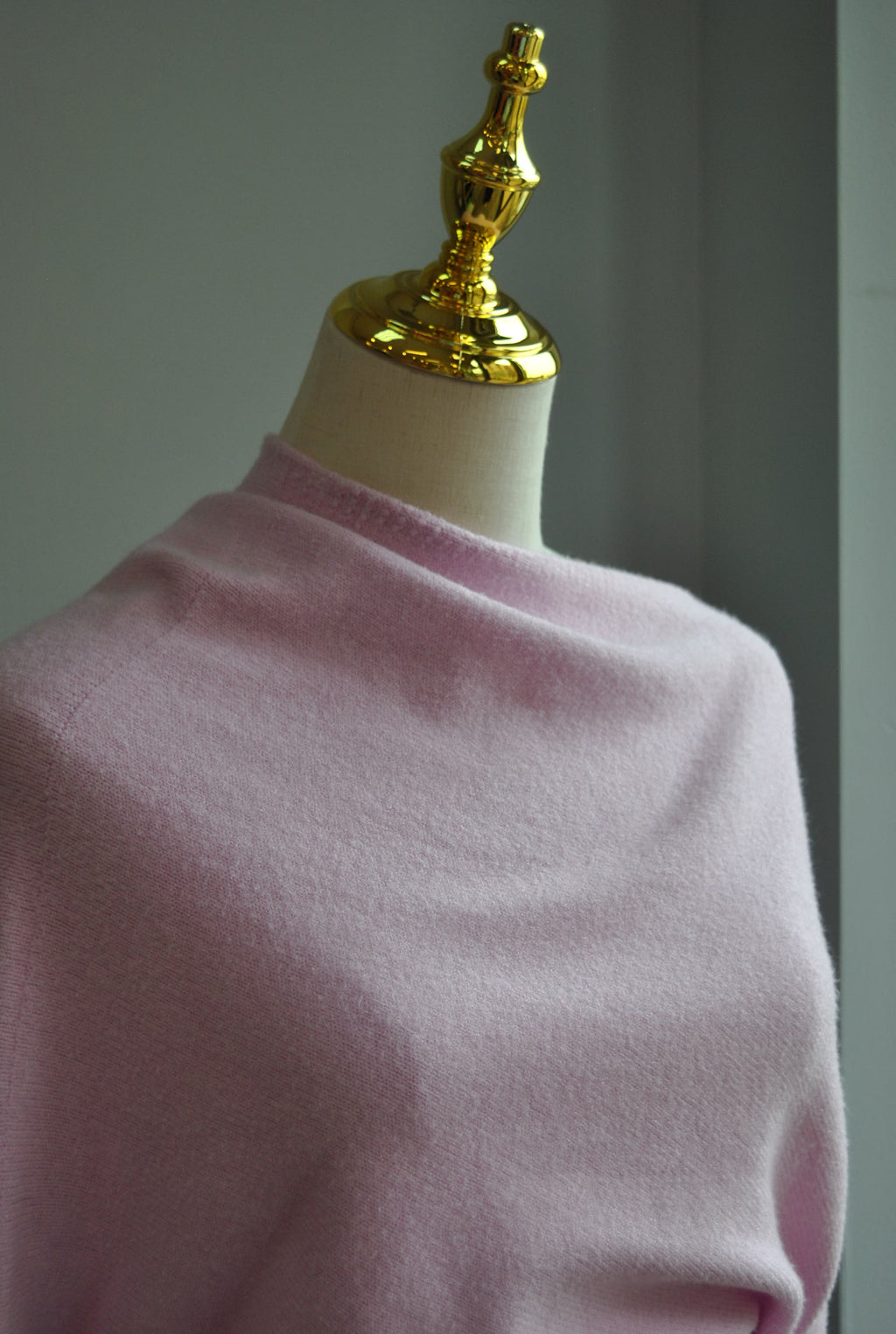 BLUSH PINK ASYMMETRIC SWEATER