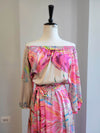 PINK MULTI MAXI SUMMER DRESS