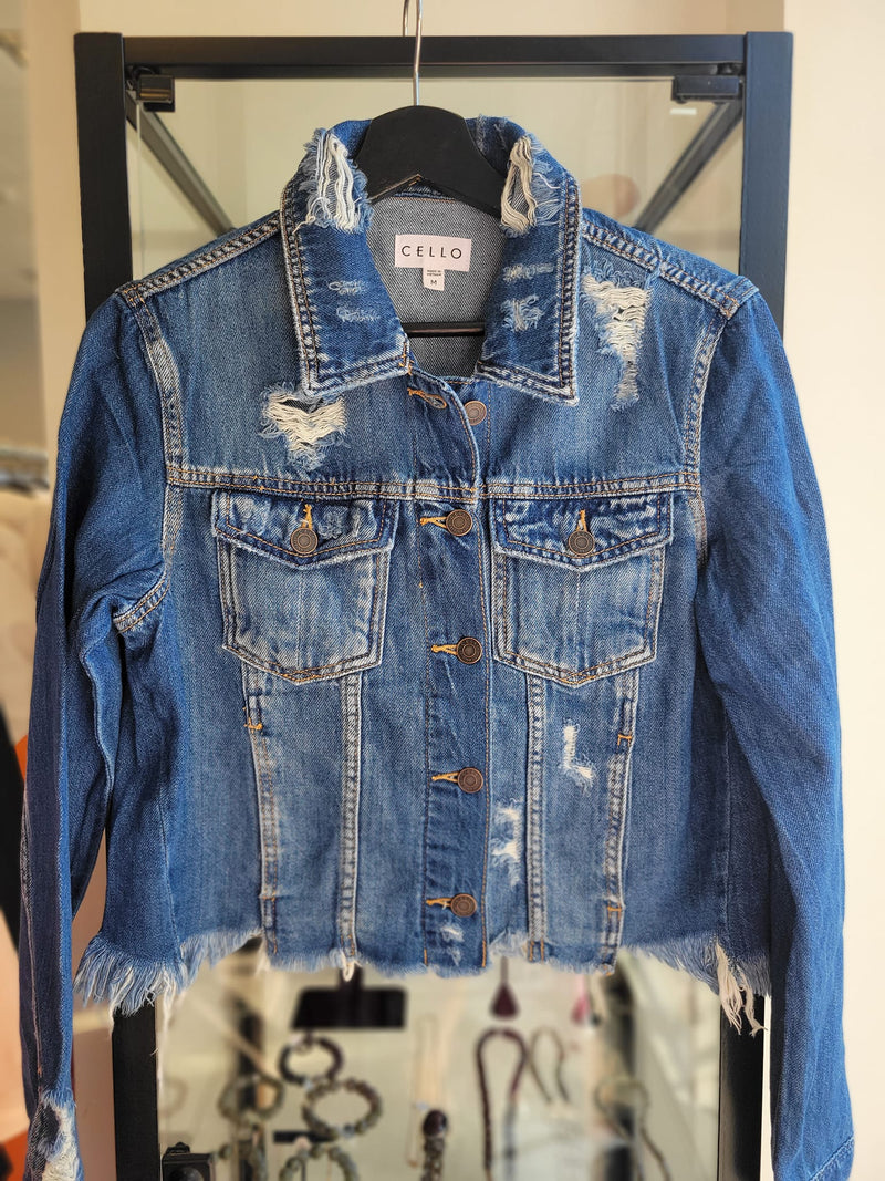 Zara puff sleeve hypnothic jean jacket