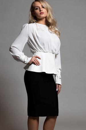 BLACK PENCIL BANDAGE SKIRT