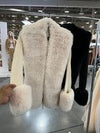 SAND COLOR OPEN STYLE SWEATER CARDIGAN