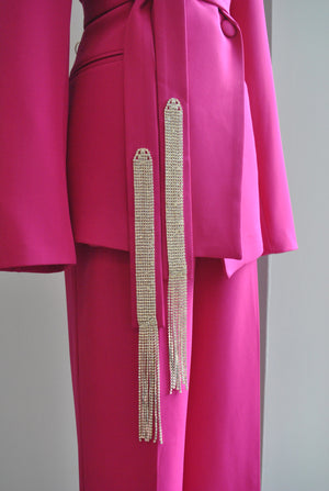 ORCHID SUIT WITH DIAMONDS