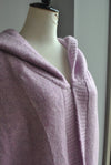 LAVENDER OPEN STYLE SWEATER WITH A HOODIE "LOVE"