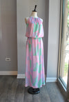 CLEARANCE - PASTEL MULTI SUMMER DRESS - ONE SIZE