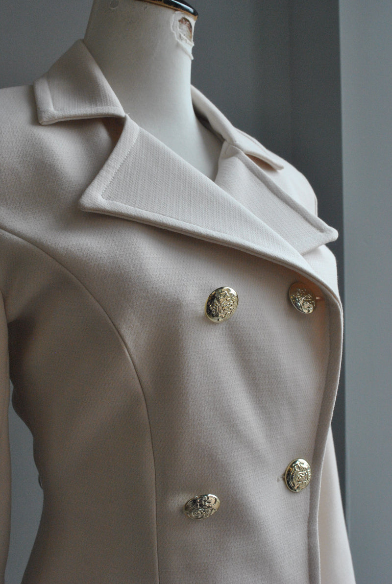 BEIGE SPRING DOUBLE BREASTED JACKET