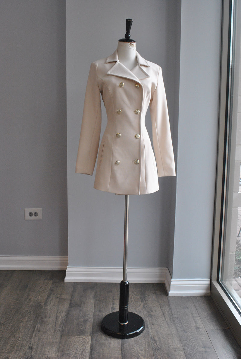BEIGE SPRING DOUBLE BREASTED JACKET