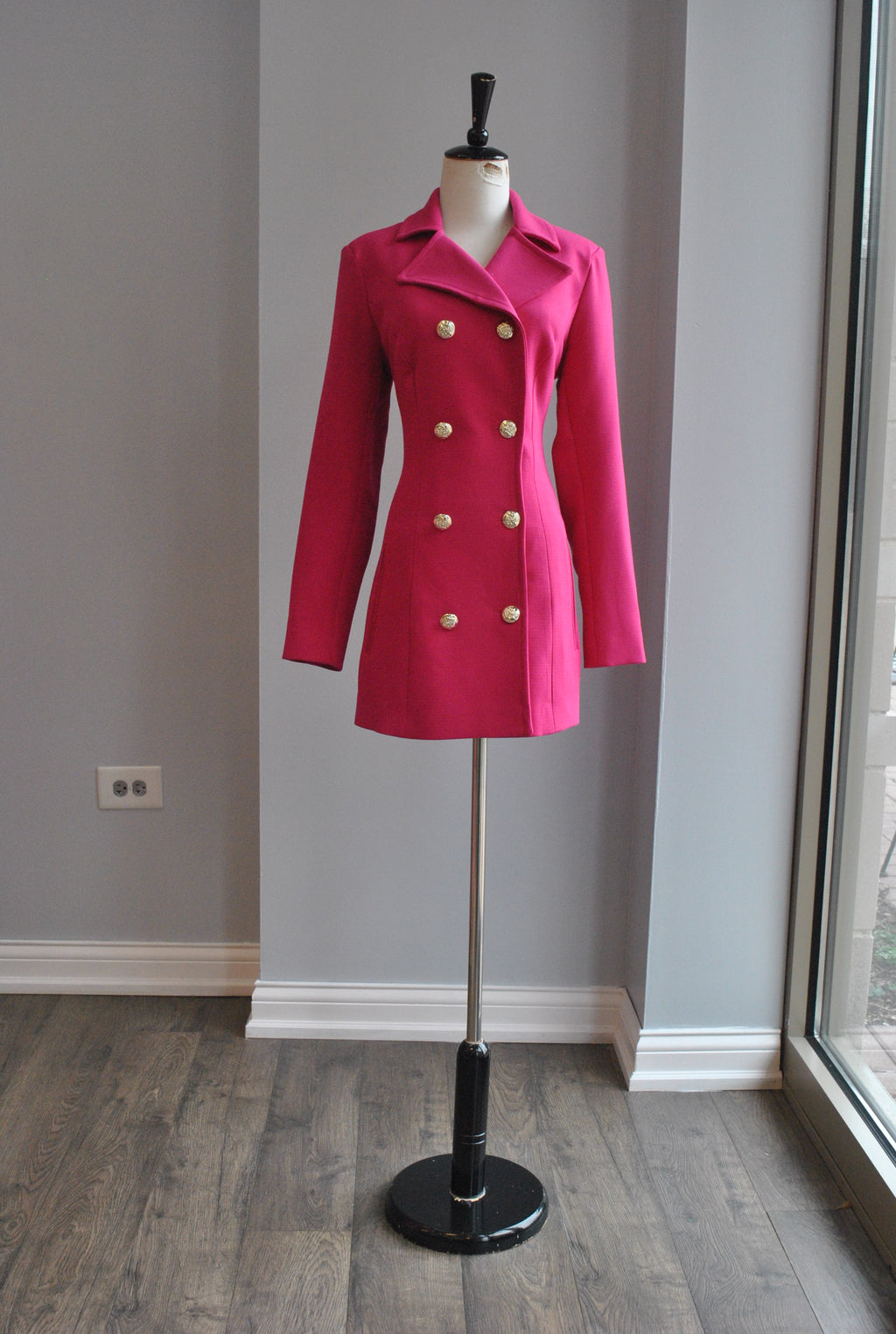 FUCHSIA SPRING DOUBLE BREASTED JACKET