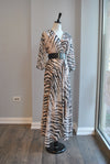 ANIMAL PRINT SUMMER MAXI WITH A BELT