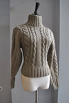 CLEARANCE - TAUPE TURTLENECK STYLE SWEATER