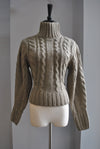 TAUPE TURTLENECK STYLE SWEATER