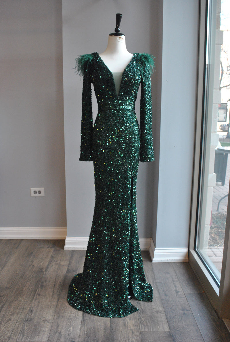 Emerald Green Women Formal Evening Dress – TANYA BRIDAL
