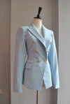 LIGHT BLUE DOUBLE BREASTED BLAZER