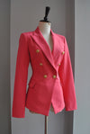 FUCHSIA PINK DOUBLE BREASTED BLAZER