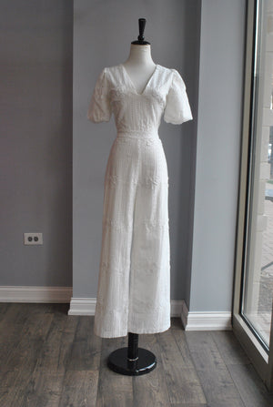 CLEARANCE - WHITE SUMMER JUMPSUIT