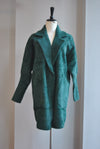 EMERALD GREEN SIMPLE ALPAKA COAT