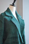 EMERALD GREEN SIMPLE ALPAKA COAT