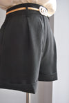 BLACK SHORTS WITH SIDE POCKETS