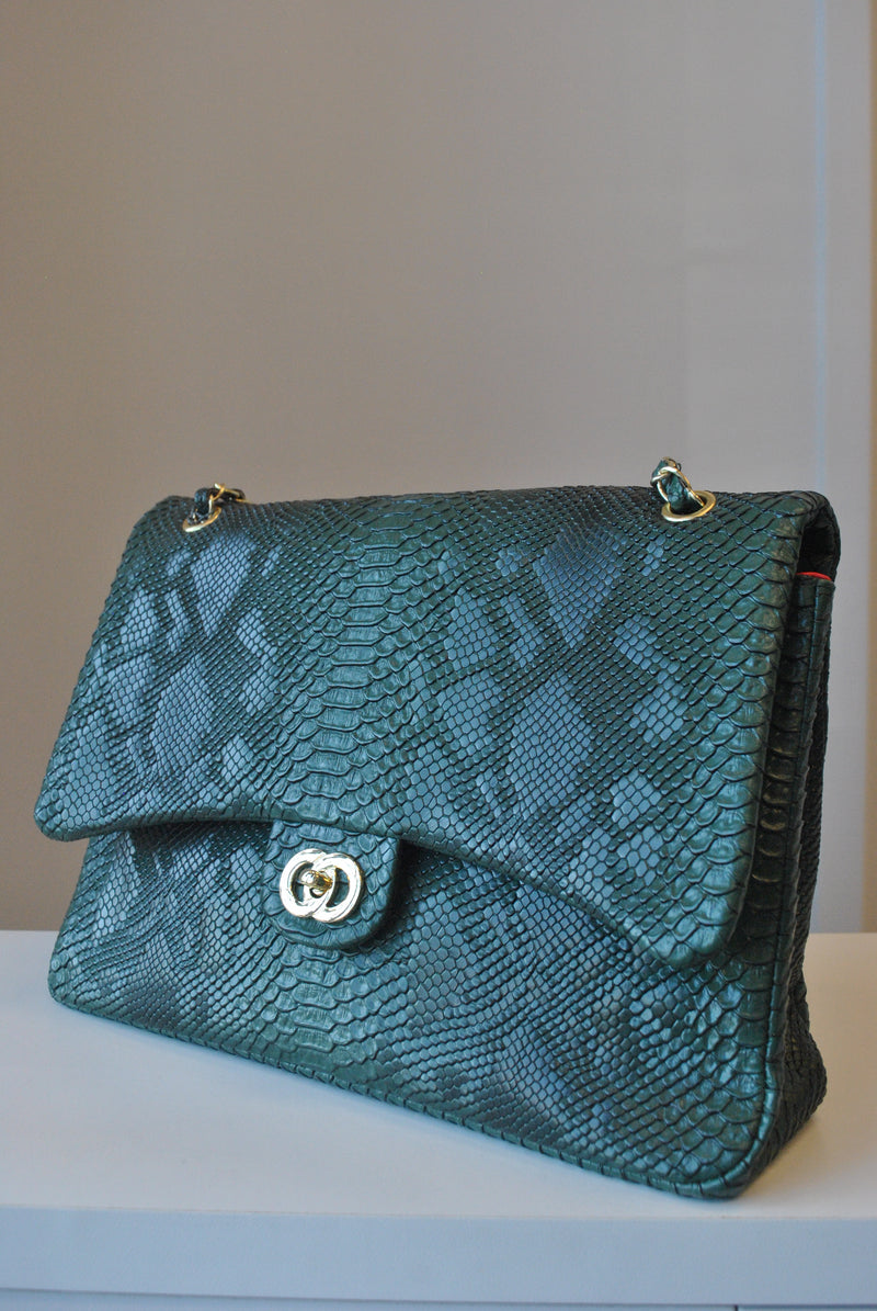 Emerald green shoulder bag outlet