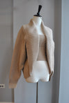 CLEARANCE - BEIGE 2 PIECES SWEATER SET