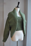 CLEARANCE - OLIVE GREEN SWEATER SET