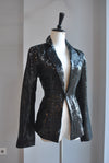 CLEARANCE - BLACK SEQUIN BLAZER