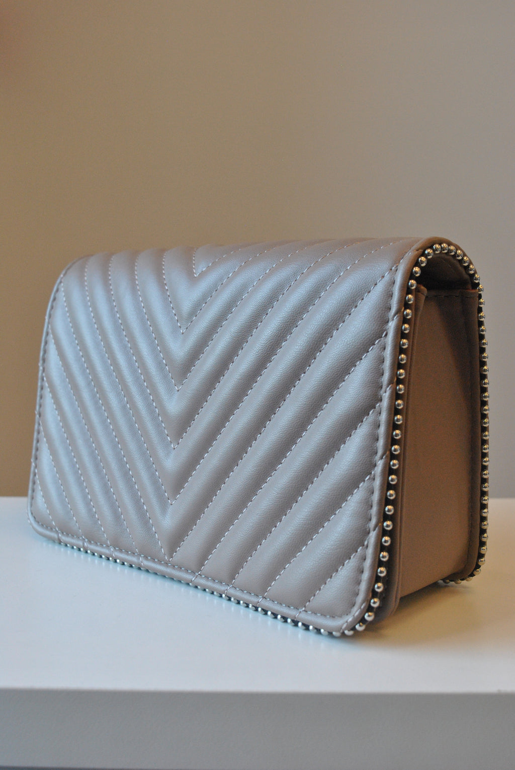TAUPE CROSSBODY HANDBAG