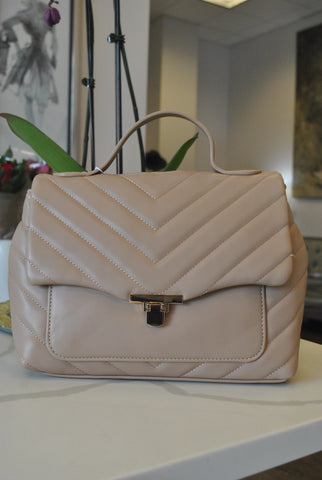BLUSH PINK ECO LEATHER BACKPACK
