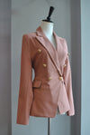 COFFEE COLOR DOUBLE BREASTED BLAZER