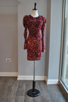 RED MULTI SEQUINS MINI PARTY DRESS