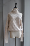 SAND COLOR OPEN STYLE SWEATER CARDIGAN